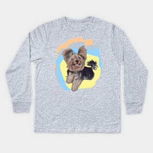 Yorkshire Terrier Kids Long Sleeve T-Shirt